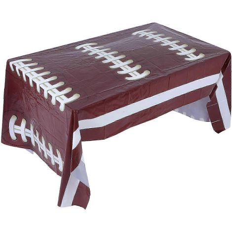 Nappe de table imperméable en PE pour fête sur le thème du football, anniversaire d'enfant, Super Bowl, rectangulaire, 1,83 m (1/5)