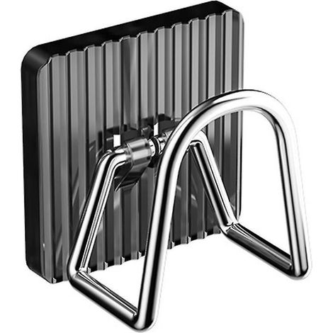 oder 5 Abtropfhaken, kein Bohren erforderlich, U-förmiges Design, robust, Schwammhalter, Abtropfgestell, Küchenzubehör – 1 Stück – Grau (1/5)