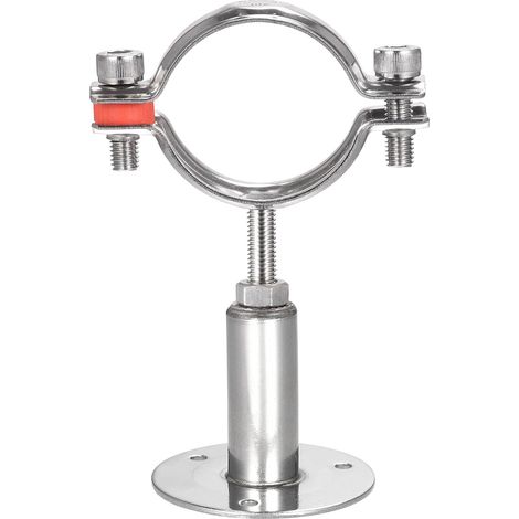304 Stainless Steel Adjustable Clamp Wall Joint Wall Bracket Ceiling Bracket for 48-51mm Tube (1/5)