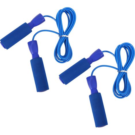 2pcs Corde à Sauter à Vitesse Réglable Outils aux Exercices de Fitness pour Étudiants Adultes