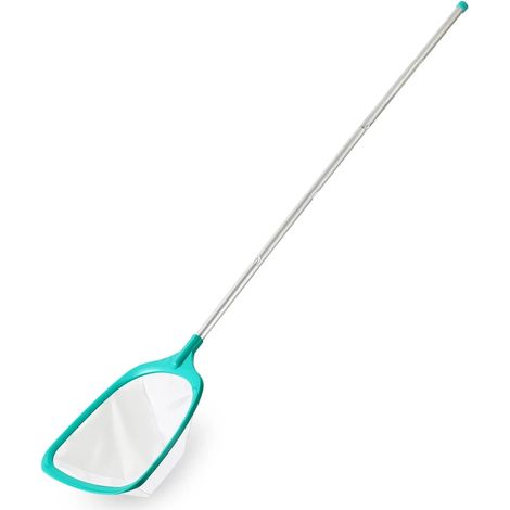 Accessoires de piscine Épuisette de bassin (verte) avec manche rétractable pour l'été, idéale pour le retrait des feuilles et le nettoyage professionnel des bassins de jardin. (1/5)