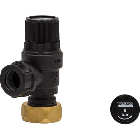Heatrae Sadia Megaflo Offset Nut Metal Expansion Pressure Relief Valve 8 bar 95607028