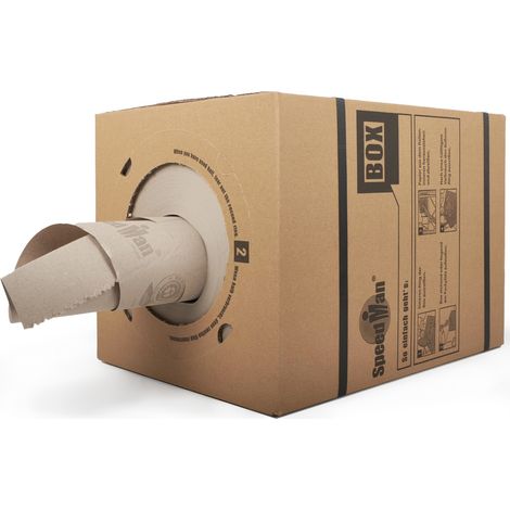 SpeedMan Box Endlos Packpapier Schrenzpapier Spenderbox 450 m 70 g/m2 (1/5)