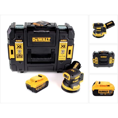 Dewalt – Ponceuse excentrique sans fil 18V 125 mm – Moteur Brushless – 8000-12000 tr/min – 2,6 mm d'amplitude – Coffret T-STAK II avec batterie 4,0 Ah - DCW 210 NT (1/5)