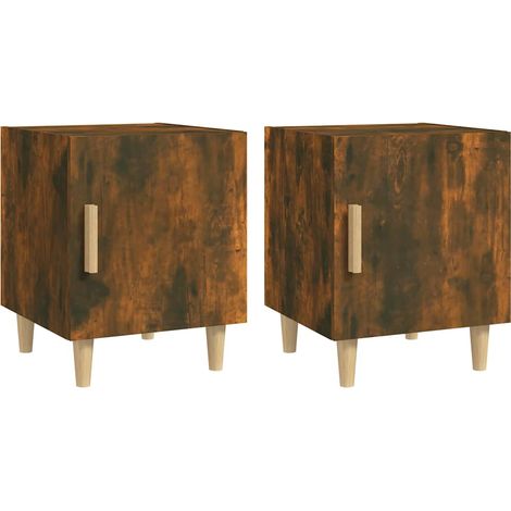 Sideboard/Anrichte/Buffet mit LED-Beleuchtung Räuchereiche 80x35x75 cm LXWW386894 (1/5)