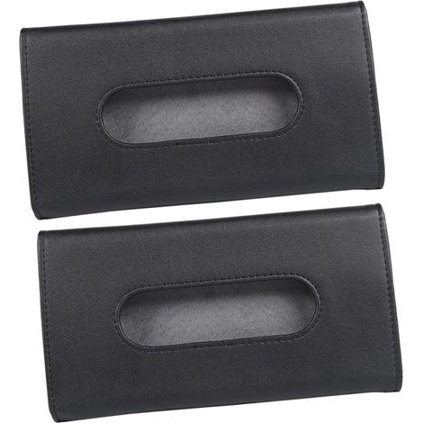 Auto Taschentuchhalter aus Kunstleder mit Clip für