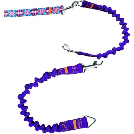 Amortisseur pour laisse de chien VIOLET laisse de sport traditionnelle (1/4)
