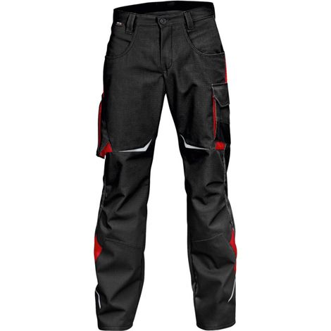 [NEUWERTIG] B-Ware Kübler Hose Arbeitshose Bundhose Schwarz Mittelrot Größe 102 Knieschutztaschen