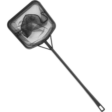 Épuisette carrée portable à long manche, adaptée aux aquariums et aux bassins, flotte et constitue l'outil idéal pour le nettoyage des aquariums. (1/5)
