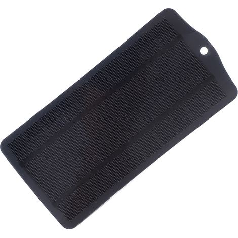 Chargeur solaire USB 2,5 W 5 V en silicium monocristallin pour appareils électroniques 3,7 V à 5 V (noir) (1/5)