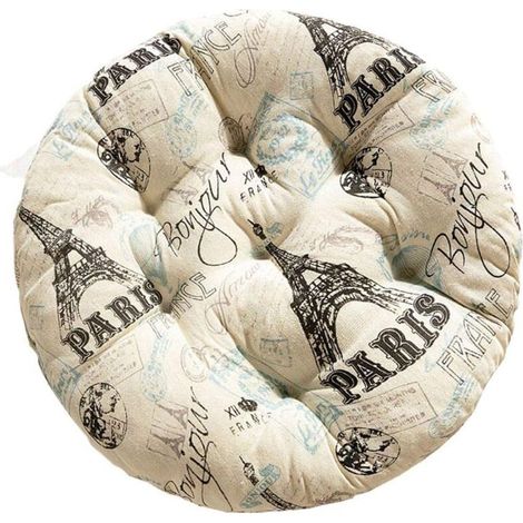40x40cm Round Pink Chair Cushion Printed Soft Class Office Chair Pad