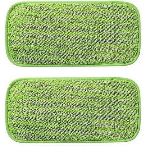 Lot de 2 pièces réutilisable lingettes de lavage recharge pour Swiffer humide jet-lavable microfibre rechange (1/5)