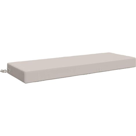 Seat Cushion SOEST 100% Polyester White 120 x 40 x 10 cm vidaXL