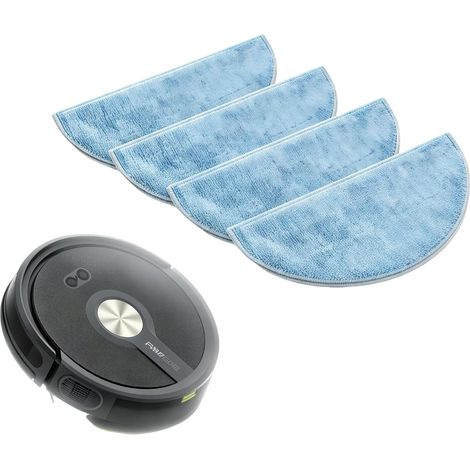 Aspirateur Robot Laveur, 4 Chiffons de Nettoyage