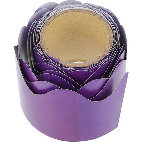 Rouleau de papier bordure pour tableau noir de 5 m, décoration murale pour salle de classe scolaire-1000X5.8cm-Purple (1/4)