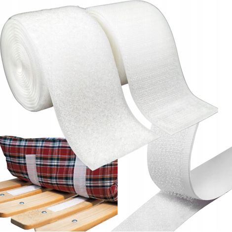 ROLLO DE CINTA VELCRO AUTOADHESIVA CON ADHESIVO FUERTE 50MM FUERTE PARA CORTE ANCHO