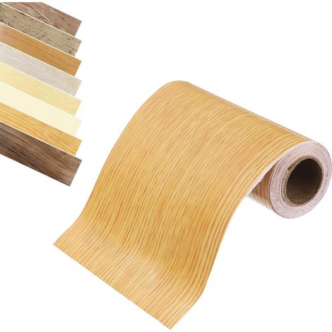 Ruban Grain De Bois, 2" x 16Ft Ruban De Réparation Autoadhésif Simulé Grain De Bois Pour Coin De Mur Table Porte Plinthes Sol Meubles ornementationation Intérieure (1/5)