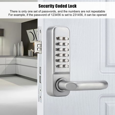Serrure à code à combinaison à 1 ou 11 chiffres pour porte à came, en alliage de zinc, avec mot de passe pratique et sécurisée. (1/5)