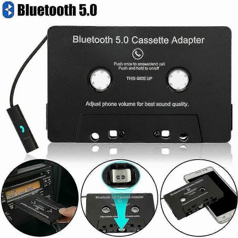 Autoradio Bluetooth avec lecteur de cassettes et adaptateur auxiliaire pour cassettes Bluetooth 5.0 (1/5)