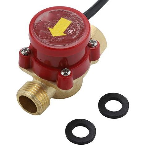G 1/2 "-1/2" interrupteur de pompe, interrupteur de capteur de fil, pour le démarrage d'allumage à basse pression de l'eau de la douche et la circulation automatique du chauffe-eau solaire (1/5)