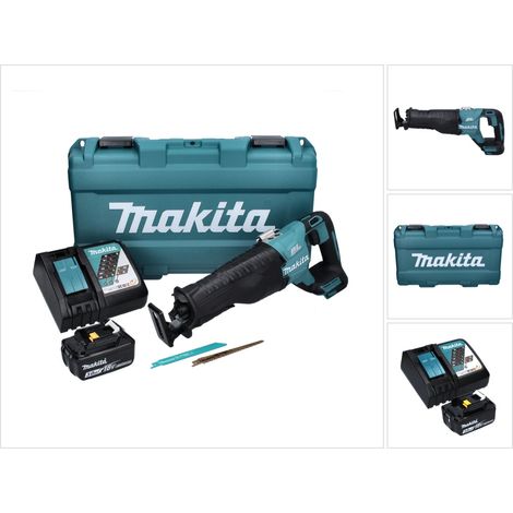 Makita DJR 187 RF1K Akku Reciprosäge 18 V Brushless + 1x Akku 3,0 Ah + Ladegerät + Koffer