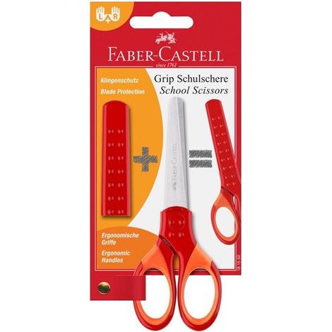 Faber-Castell 181550 forbici da cancelleria Universale Taglio a zig zag Rosso (1/2)