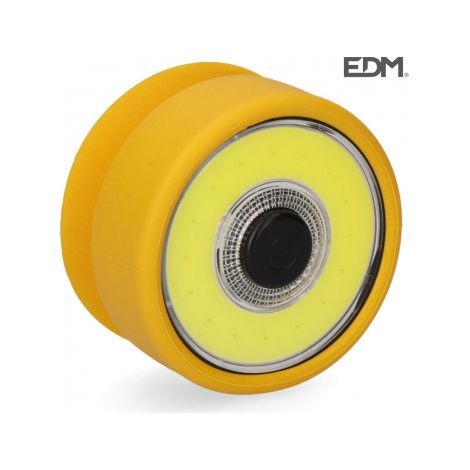 Lampe De Poche Led Cob 2w éclairage Polyvalent Aimanté Et Ventouse - Edm