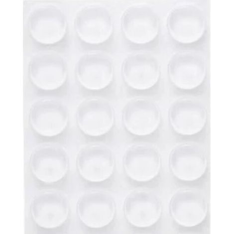 Lntyq 40x butée de porte adhésive transparentes, 22 x 5 mm, tampon porte, butoir de porte transparent, amortisseur de porte murale