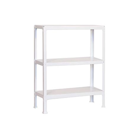 SimonRack Scaffale da Ufficio/Libreria, 900x800x300 mm, 3 Ripiani, 150 kg per Ripiano, Metallo Stile Industriale, Bianco – Simon Home (1/3)