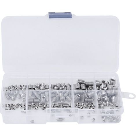 200 vis sans tête à pointe conique et empreinte hexagonale en acier inoxydable pour instruments de précision, M3/M4/M5/M6/M8 (1/5)