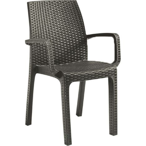 Sedia Bica Verona Armchair in Polipropilene Taupe