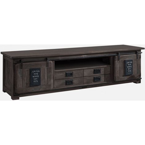 TV-Board Mango 200x55x55 grau lackiert RAILWAY 248 (1/4)