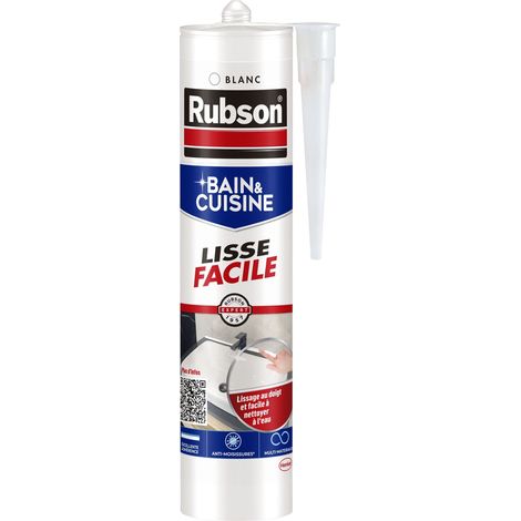 RUBSON Mastic Sanitaire Lisse Facile Blanc Cart 280ml (1/5)