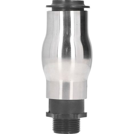 Buse de fontaine à jet de mousse à filetage mâle G1, tête de pulvérisation en acier inoxydable 304, adaptée aux bassins et lacs de jardin. (1/5)