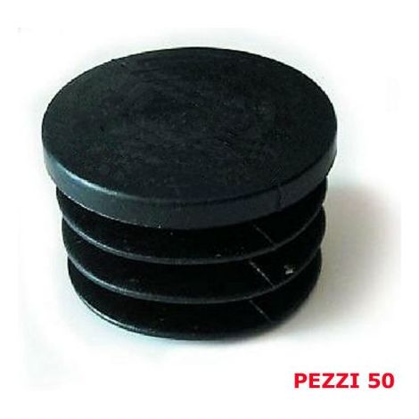 TAPPO ALETTATO ROTONDO PER SEDIE IN PLASTICA PUNTALI GOMMINO MM 25X25 PZ50 16358/50