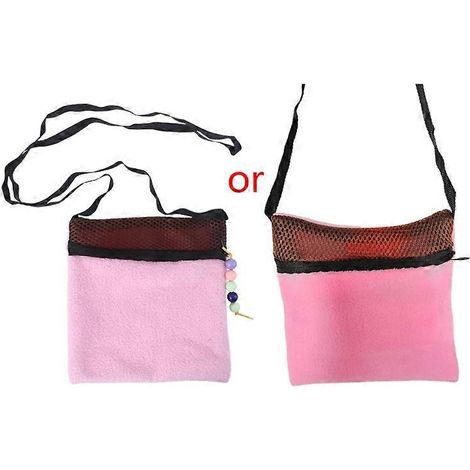 Sac de transport portable pour hamster avec bandoulière respirante pour petits animaux de compagnie (1/5)