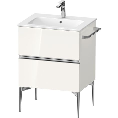 Duravit Sivida mueble bajo lavabo, 2 cajones, tirador cromado, (1/5)