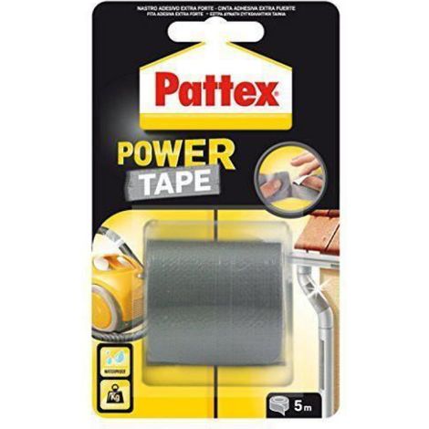 Pattex Power Tape Ruban adhésif multi-usages, 5m gris - 1659547 (1/5)