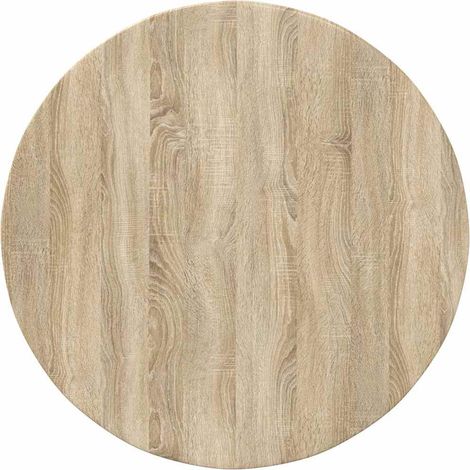 Maison Exclusive - Tischplatte Sonoma-Eiche Ø 80 x 1,5 cm Holzwer