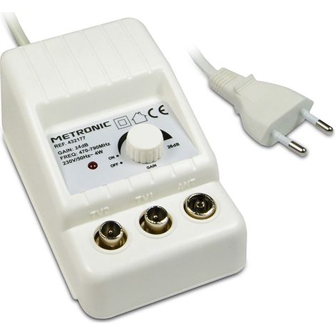 amplificatore interno a regol. di guad. 2x24 db