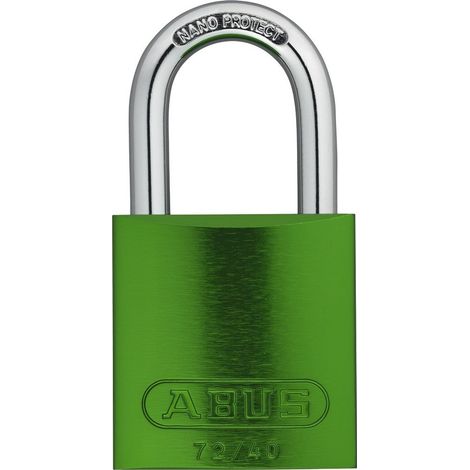 ABUS Vorhangschloss Aluminium 72/40 grün gl. (1/5)