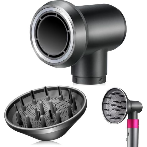 Convient au diffuseur et à l'adaptateur pour le styler Dyson Airwrap, accessoires de sèche-cheveux de mise à niveau, accessoires de remplacement pour tous les types de cheveux, 1 diffuseur de cheveux (1/5)