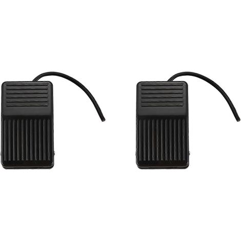2 interrupteurs à pédale électrique momentanés SPDT 250 V 10 A en plastique antidérapant (1/5)