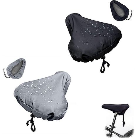 Lot de 2 housses de selle de vélo, housse de selle imperméable avec cordon de serrage.-AquaForge (1/4)