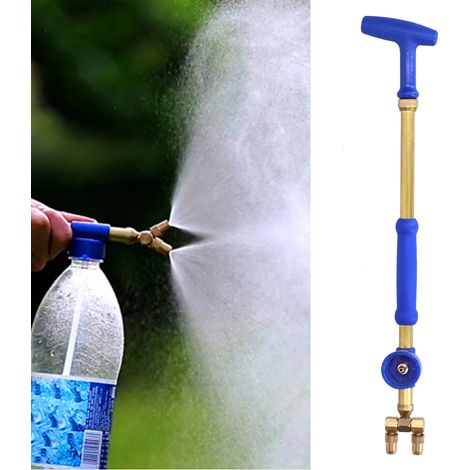 Pulvérisateur à Bouteille avec Double Buse et Raccord Femelle G3/4 pour Arrosage de Jardin et Pelouse