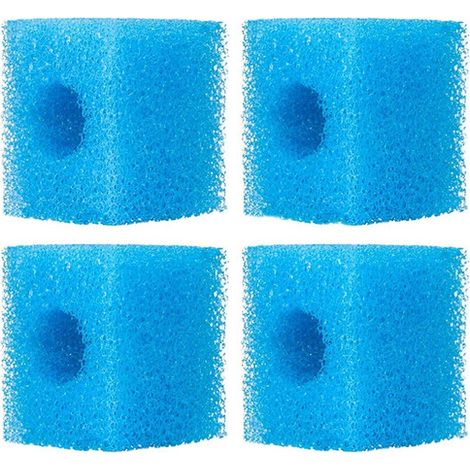 Lot de 4 mousses de filtration pour aquarium, cartouches de remplacement pour filtre à eau, média filtrant haute densité