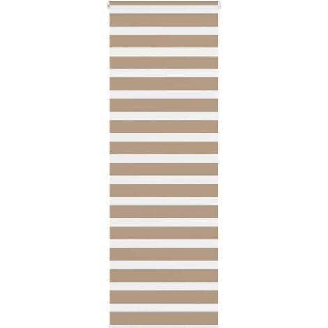 Doppelrollo Sandbraun 75x200 cm Stoffbreite 70,9 cm Polyester