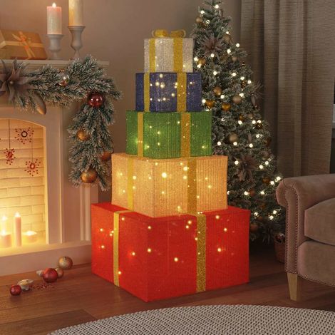 vidaXL Weihnachtsdekoration Geschenkbox 250 LEDs Warmweiß (1/5)