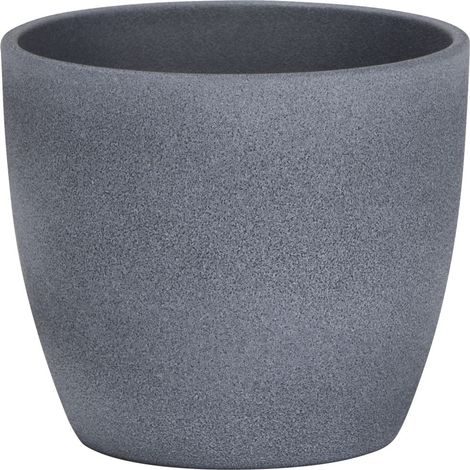 Scheurich Übertopf Serie 920 Ø 11 x 9,4 cm dark stone Blumentöpfe & Übertöpfe