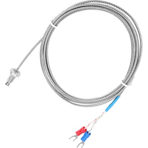 Vis M6 à filetage fin type K, câble de capteur de température à thermocouple 0-400℃ (2 m) (1/5)